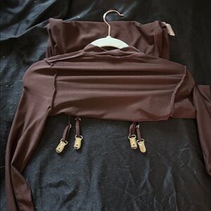 Brown Buckle Dress